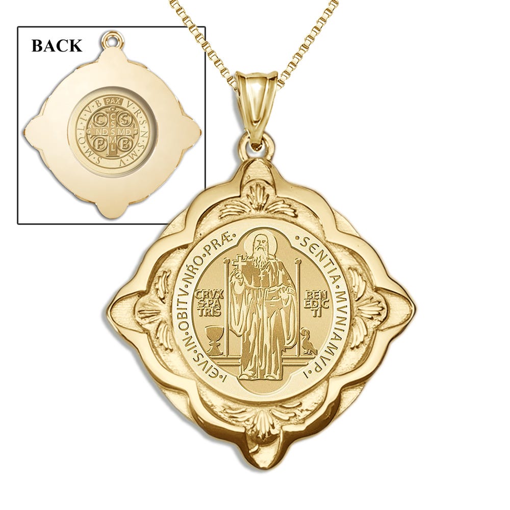 Saint Benedict Jubilee Cathedral Round Religious Medal  "EXCLUSIVE"