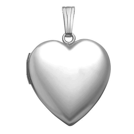 Build Your Own Sterling Silver 2-Picture Heart Locket