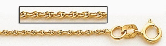 14K Yellow Gold 1.5mm Cable Link Chain