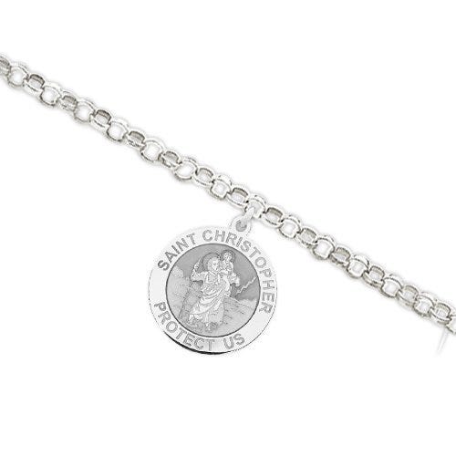 Saint Christopher Religious Anklet - "EXCLUSIVE"