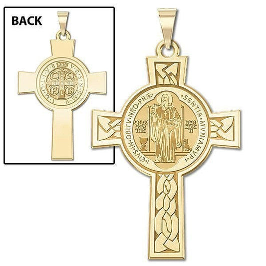 Saint Benedict Jubilee DoubleSided Cross Religious Medal  "EXCLUSIVE"