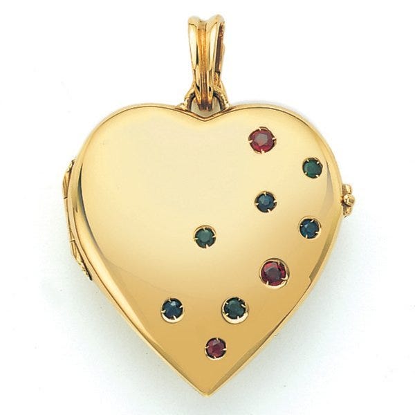 Victor Mayer 18K Gold Diamond Locket With Assorted Gems - 18K Yellow Gold