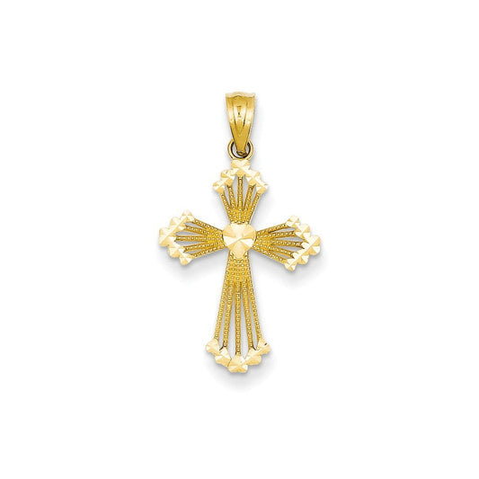 14k Passion Cross Pendant