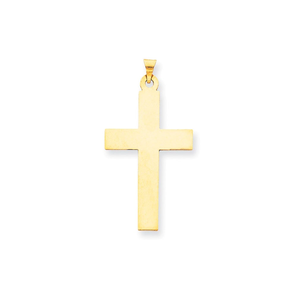 14K Polished Cross Charm