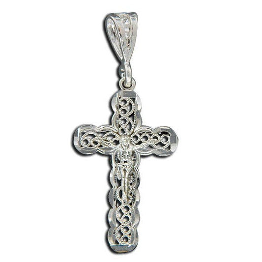Sterling Silver Crucifix Cross Pendant