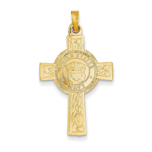 14k Cross w/Navy Insignia Pendant