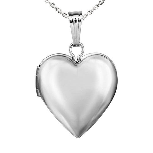Sterling Silver Small Heart Photo Locket
