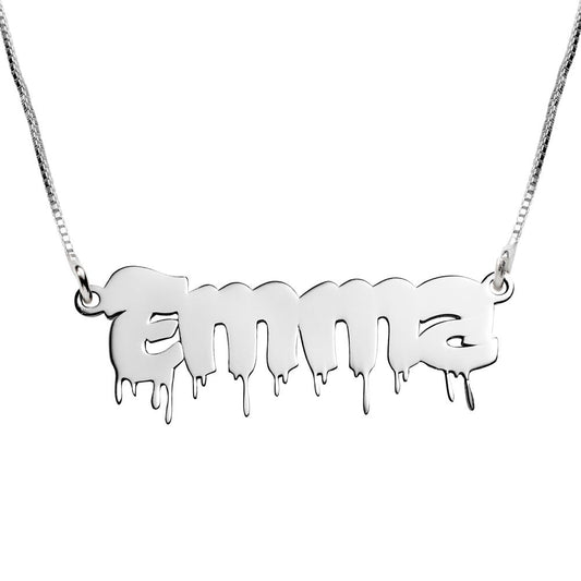 Custom Drip Bubble Nameplate