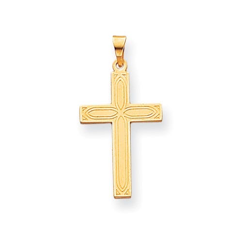 14k Solid Cross Pendant