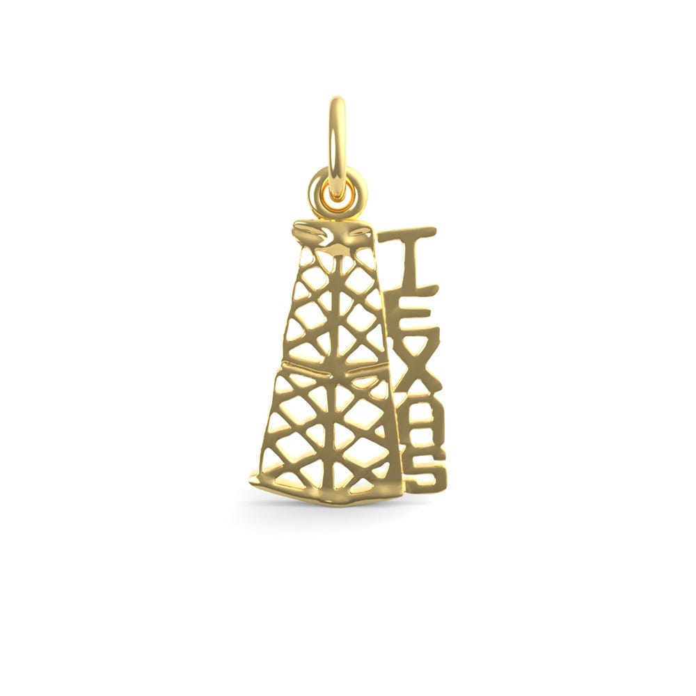 Texas Oil Rig Charm
