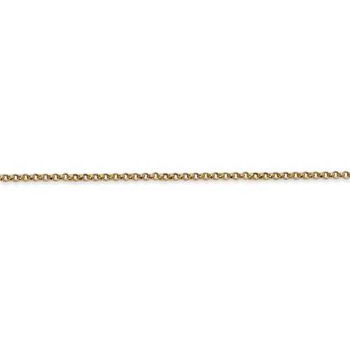 14K Yellow Gold 1.5mm Rolo Chain