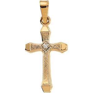 CROSS PENDANT W/DIAMOND