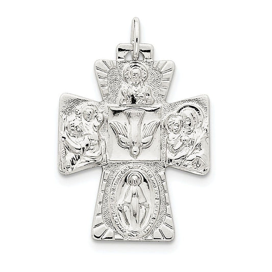 Sterling Silver 4-way Medal