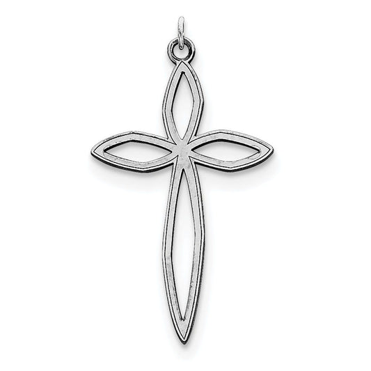 Sterling Silver Laser Designed Cross Pendant