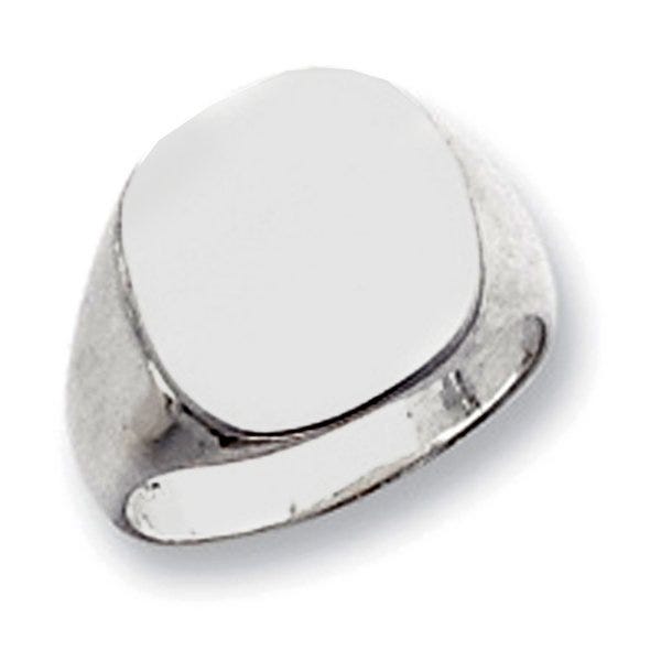 Sterling Silver Men's Square Signet Ring