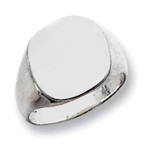 Sterling Silver Men's Square Signet Ring