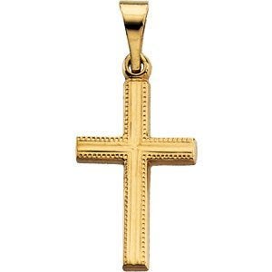 14K Yellow Gold CROSS PENDANT