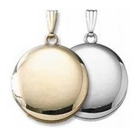 Build Your Own 14K Gold 2-Picture Round Locket