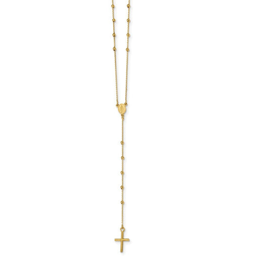 14k Polished Rosary