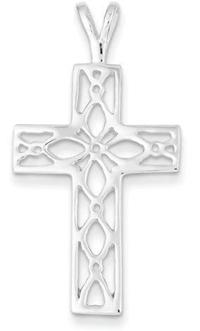 Sterling Silver Polished Cross Pendant