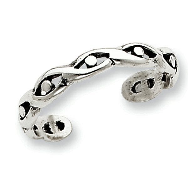 Sterling Silver Antiqued Toe Ring