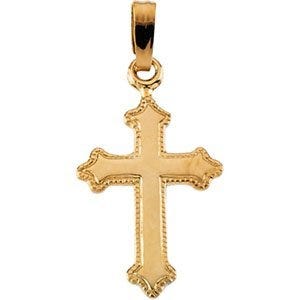 14K Yellow Gold CHILD'S CROSS PENDANT