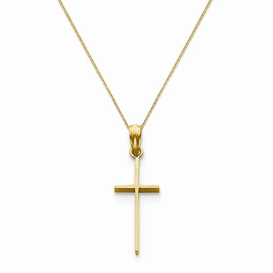 14k Polished Cross Pendant