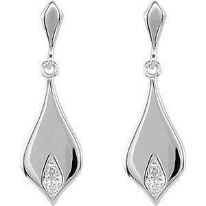 .025 ct tw Diamond Earrings