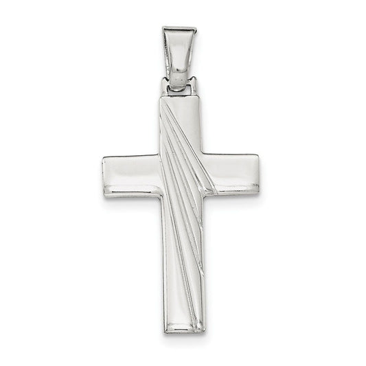 Sterling Silver Polished Cross Pendant