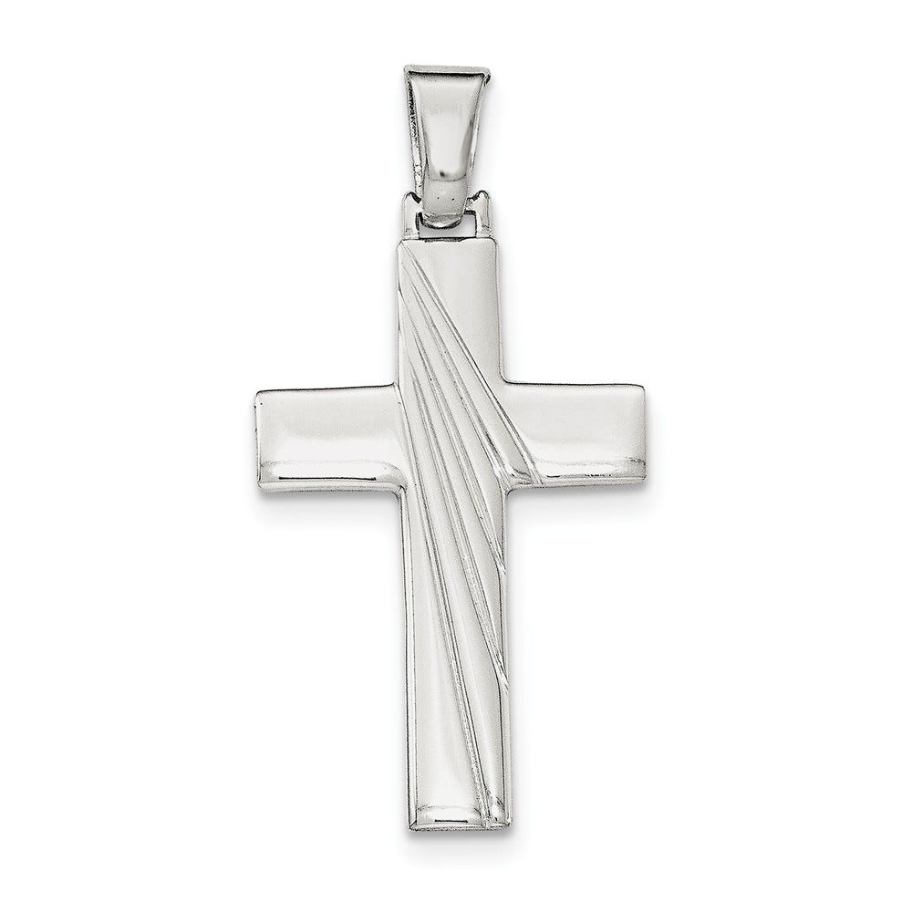 Sterling Silver Polished Cross Pendant