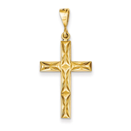 14k Reversible Latin Cross Pendant