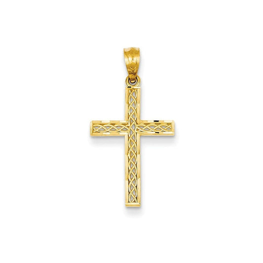 14k Filigree Cross Pendant