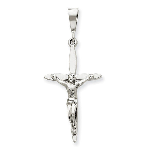 14k White Gold Passion Crucifix Pendant