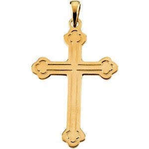 14K Yellow Gold CROSS PENDANT