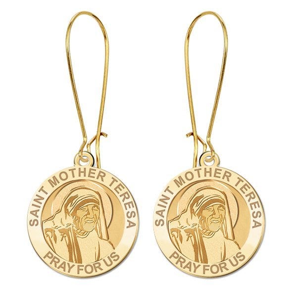 Saint Mother Teresa Religous Earrings "EXCLUSIVE"