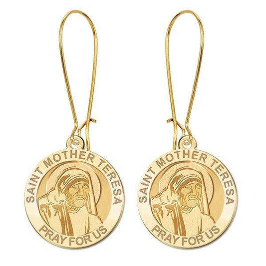 Saint Mother Teresa Religous Earrings "EXCLUSIVE"