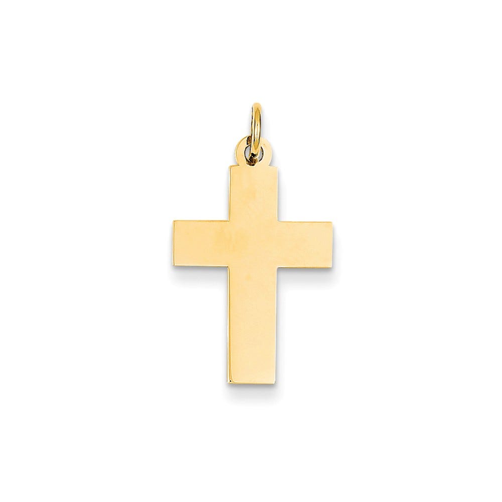 14k Polished Cross Pendant