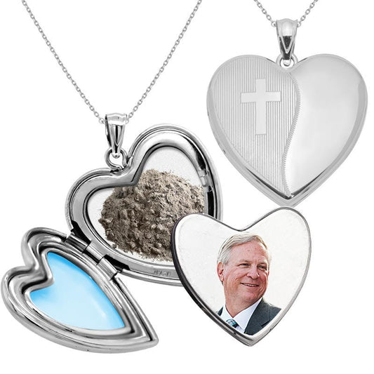 Holy Cross Cremation & Hair Photo Locket