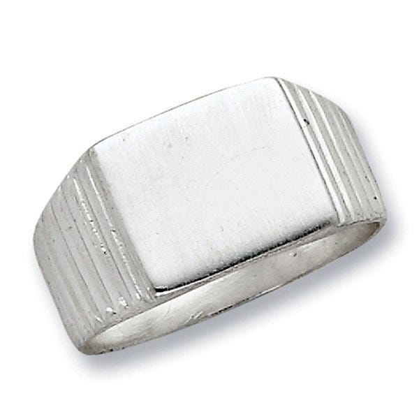 Sterling Silver Women's Square Signet Ring