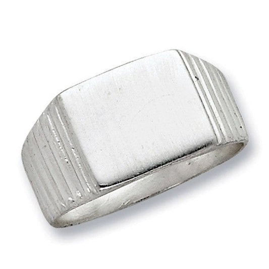 Sterling Silver Women's Square Signet Ring