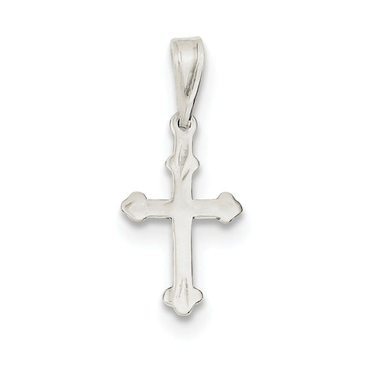 Sterling Silver Budded Cross Charm