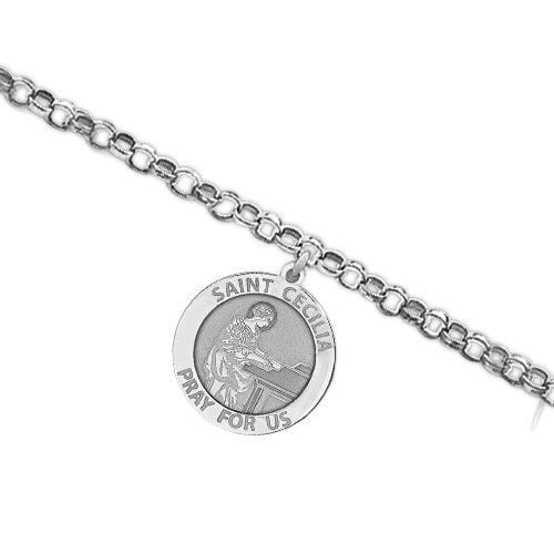 Saint Cecilia Religious Anklet - "EXCLUSIVE"