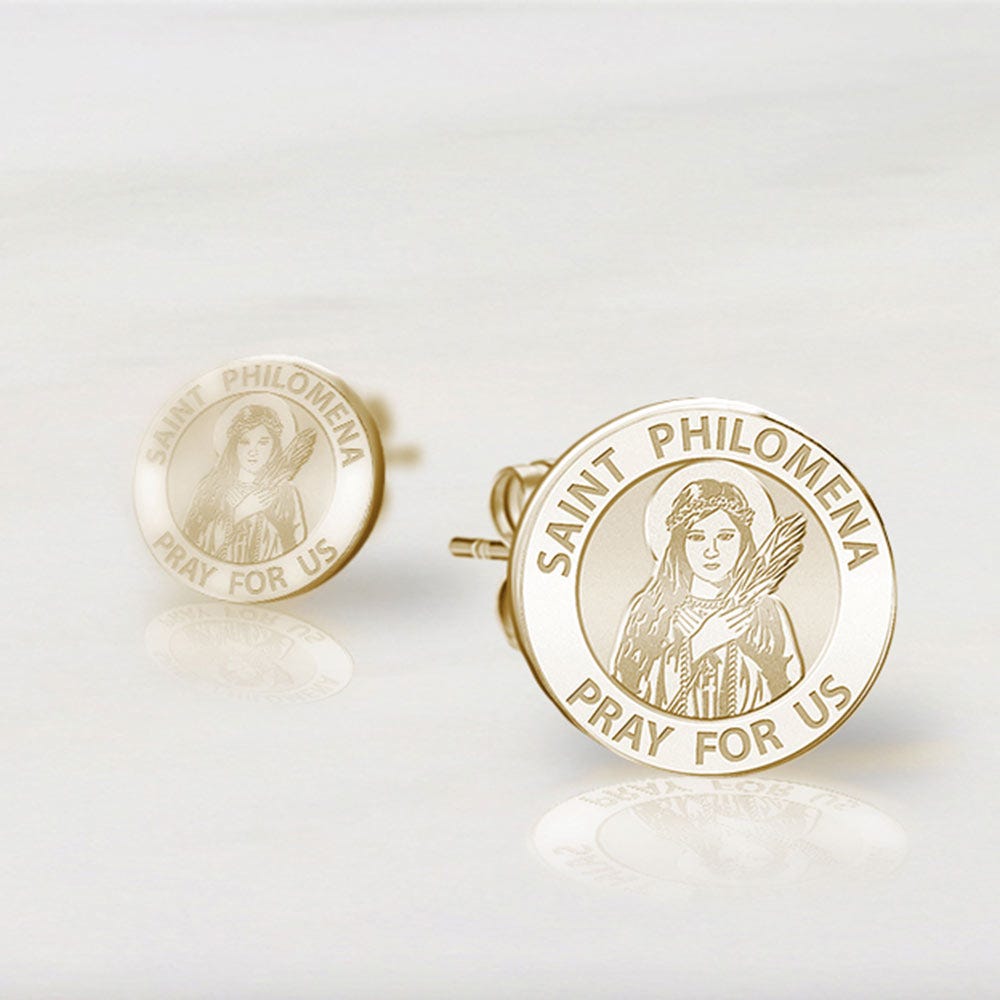 Pair of Saint Philomena Earrings