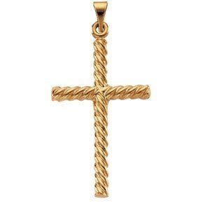 14K Yellow Gold CROSS PENDANT