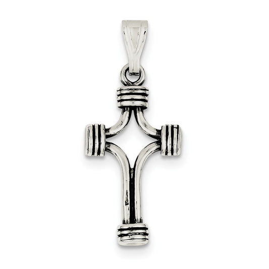 Sterling Silver Antiqued Cross Pendant