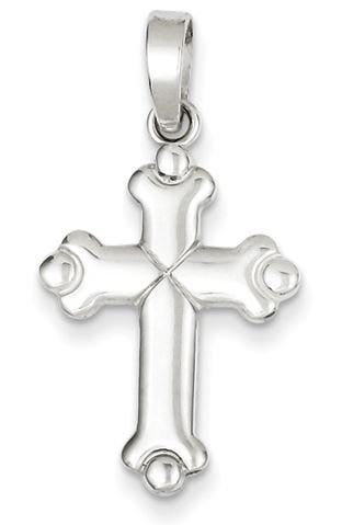 Sterling Silver Polished Cross Pendant