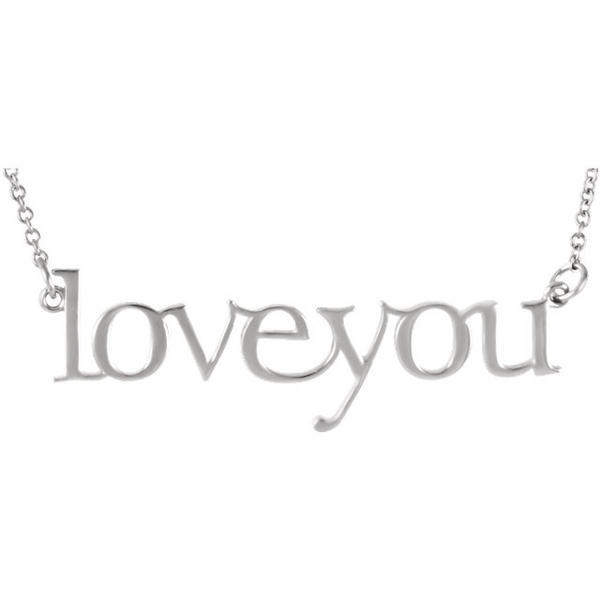 14K Gold "Loveyou" necklace