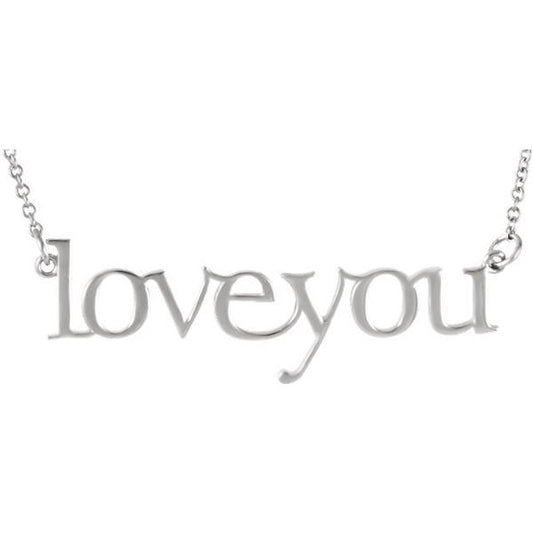 14K Gold "Loveyou" necklace