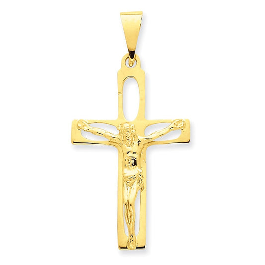 14k Polished Crucifix Pendant