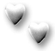 Sterling Silver Heart Children Post Earrings